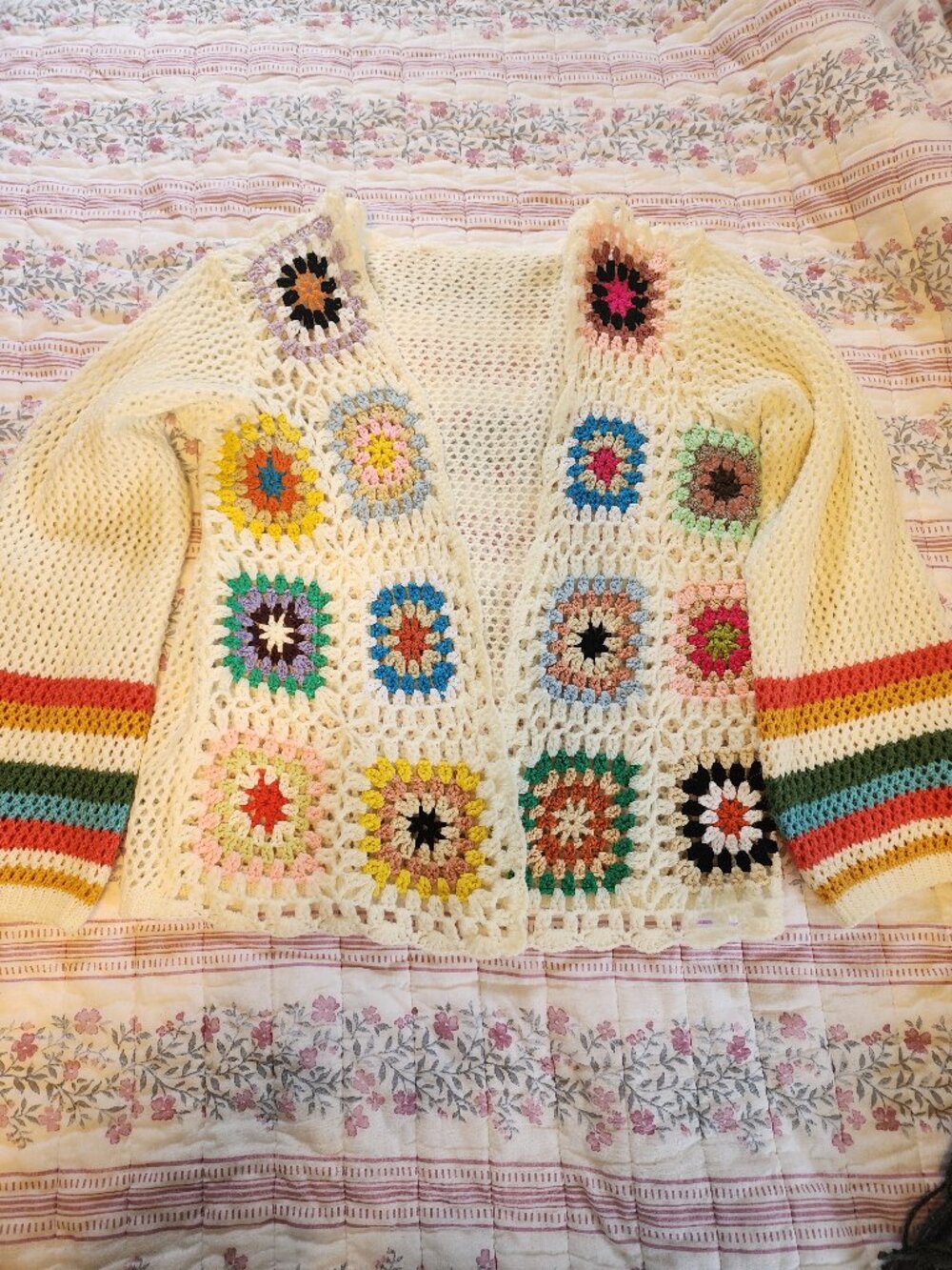 Crochet sweater size small